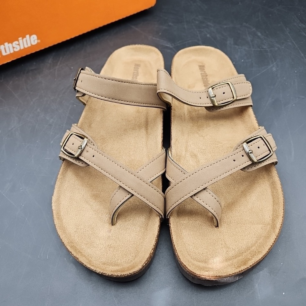 Northside Myrtle Sandals Camel Brown Color Women's Size 9 Brand New Flat - Picture 5 of 8